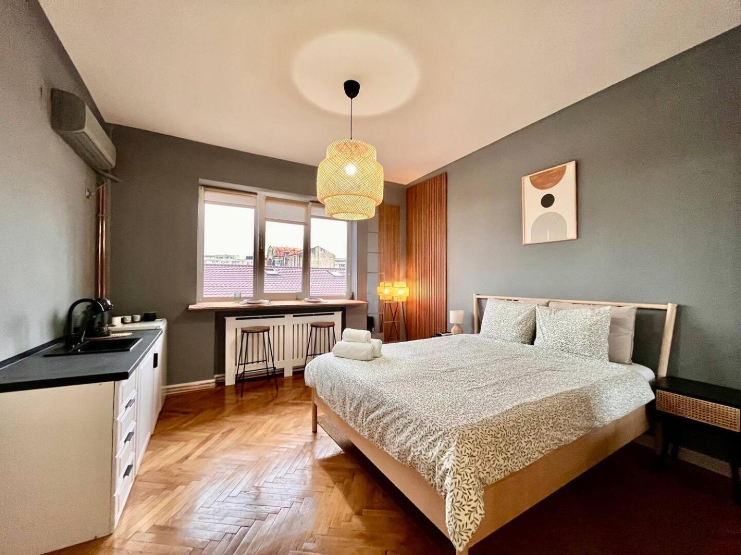 Woodie Studio With Premium Comfort By Piata Unirii Boekarest Buitenkant foto